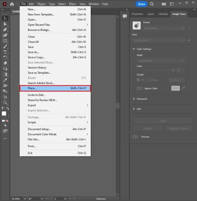 How To Trace An Image In Illustrator