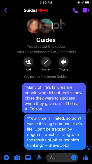 Πώς να φύγετε από μια ομάδα στο Facebook Messenger