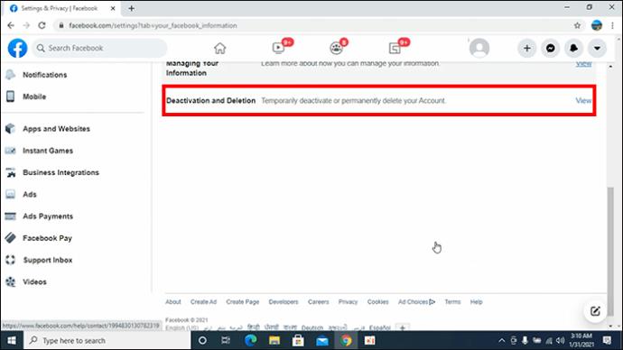 Как да деактивирате акаунта си във Facebook