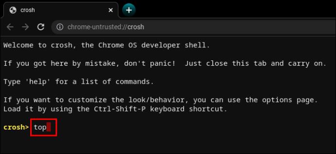 Команди CROSH – посібник для вашого Chromebook