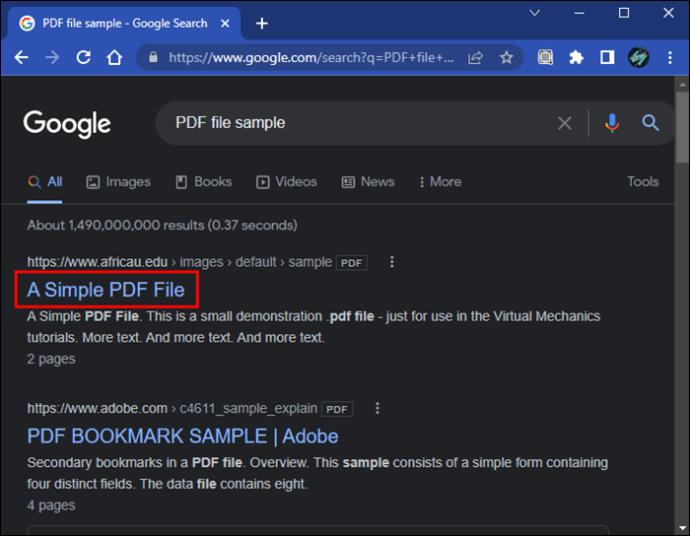 Hvernig á að hætta að Chrome opni PDF skjöl í vafra