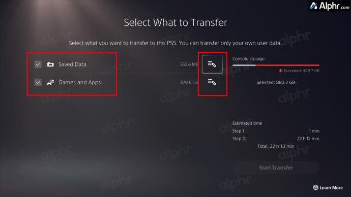 PS4 adatok átvitele PS5-re