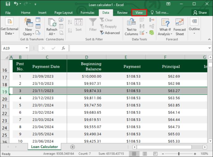 Jak zamknout sloupec v aplikaci Excel