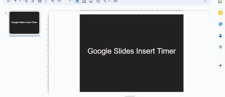 Kako umetnuti mjerač vremena u Google slajdove