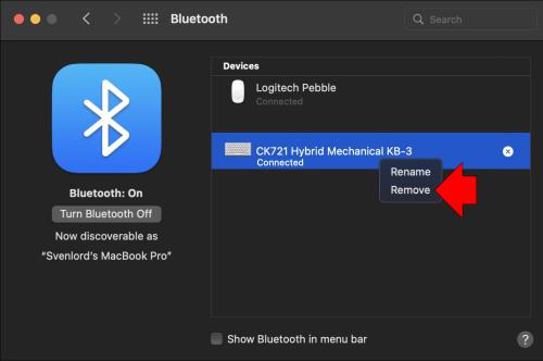 Jak odpojit klávesnici Bluetooth od počítače Mac