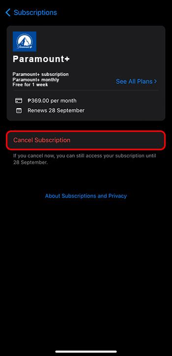 Kako otkazati pretplatu na Paramount Plus