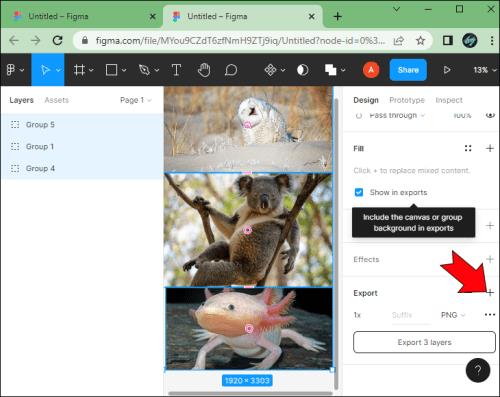 Πώς να κάνετε εξαγωγή σε PNG στο Figma