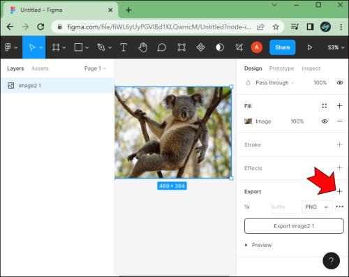 Kako izvoziti v PNG v Figmi
