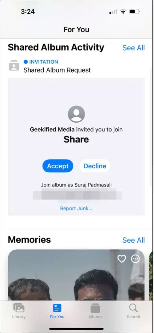 Pokyny na pripojenie sa k zdieľaným albumom na iPhone Pokyny na pripojenie sa k zdieľaným albumom na iPhone