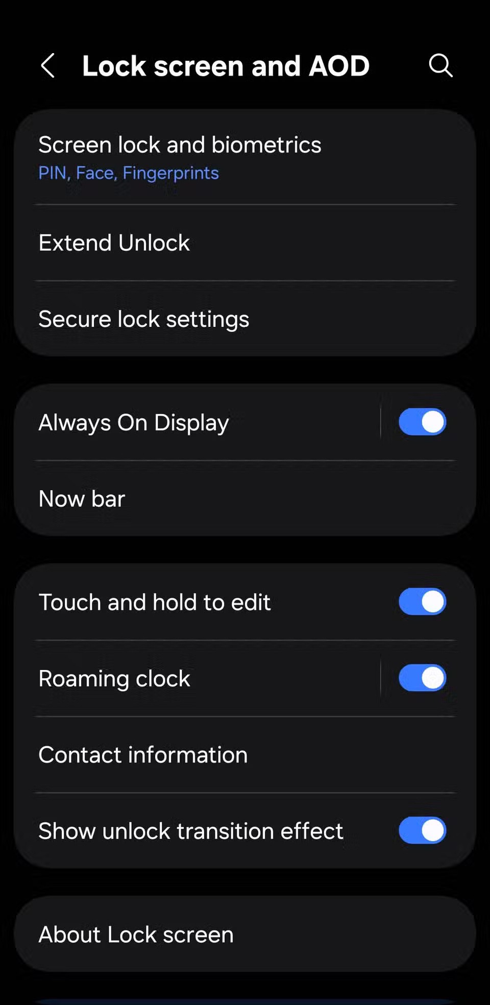 9 nastavení zabezpečení uzamčení obrazovky telefonu Android