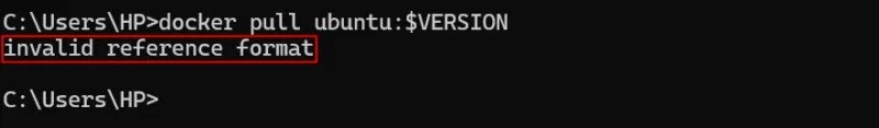 Kuinka korjata virhe "Docker: Virheellinen viitemuoto"