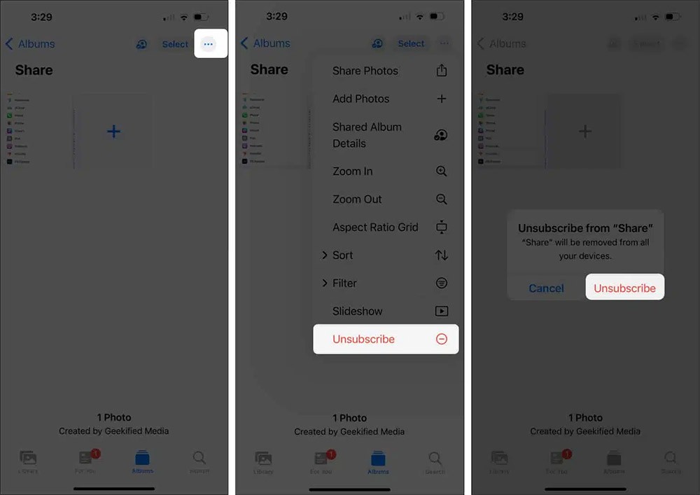 Pokyny na pripojenie sa k zdieľaným albumom na iPhone Pokyny na pripojenie sa k zdieľaným albumom na iPhone