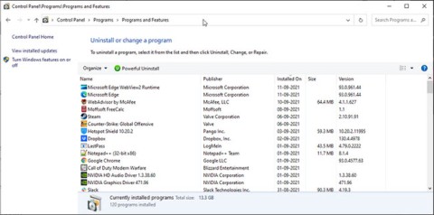Instruksjoner for å fikse feilen «ikke gjenkjent som en intern eller ekstern kommando» når du bruker CMD i Windows