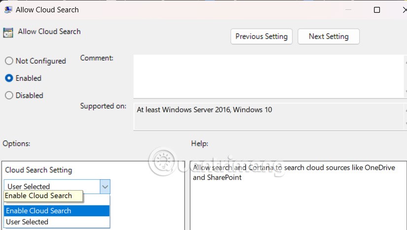 Jak povolit vyhledávání souborů v cloudovém úložišti ve Windows 11