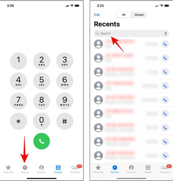 Puheluhistorian tarkasteleminen ja poistaminen iPhonessa