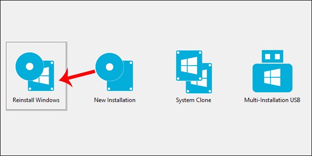 Sådan installeres Windows ved hjælp af WinToHDD uden USB eller DVD