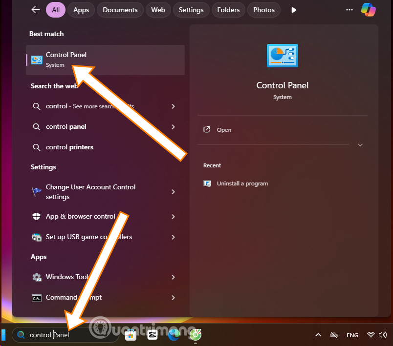 Kako otvoriti upravljačku ploču u sustavu Windows 11