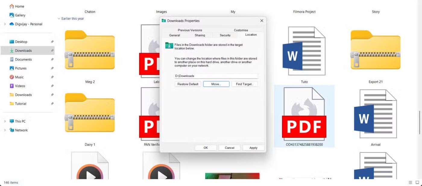 Kāpēc mainīt noklusējuma lejupielādes atrašanās vietu operētājsistēmā Windows 11?