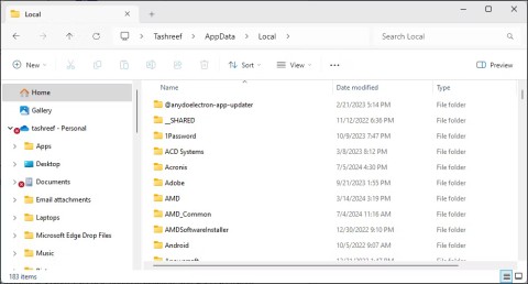 Hva er AppData-mappen i Windows? Når bør jeg bruke den?