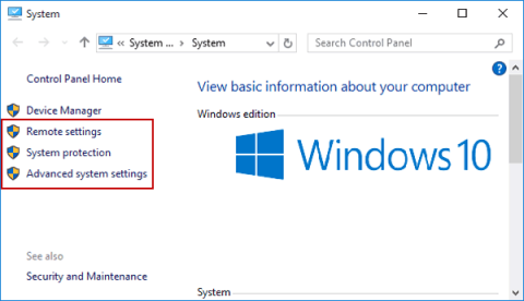 6 måder at åbne computer-/systemegenskaber i Windows 10