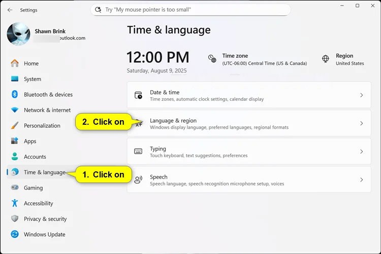 Kako promijeniti format valute u sustavu Windows 11