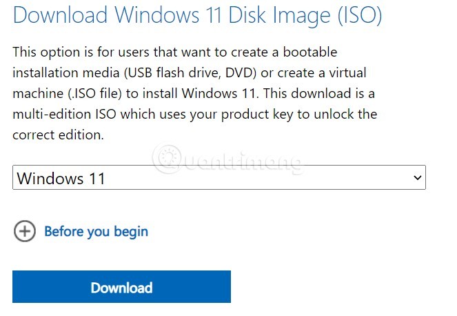 Hogyan töltsük le a Windows 11-et, töltsük le a hivatalos Win 11 ISO-t a Microsofttól