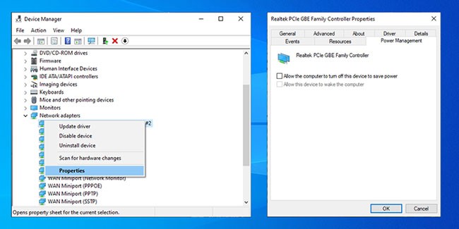Kaip ištaisyti tinklo adapterio nerasto klaidą sistemoje „Windows 10“