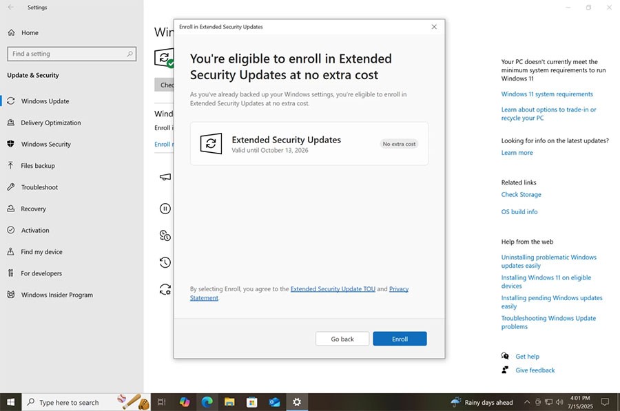 Kako dobiti još jednu godinu besplatnih ažuriranja za Windows 10