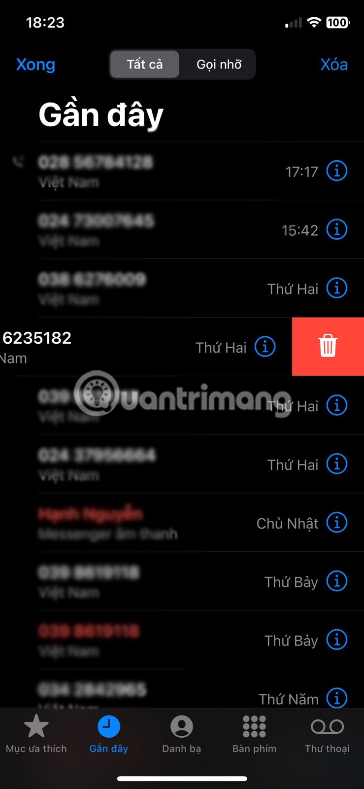 Puheluhistorian tarkasteleminen ja poistaminen iPhonessa