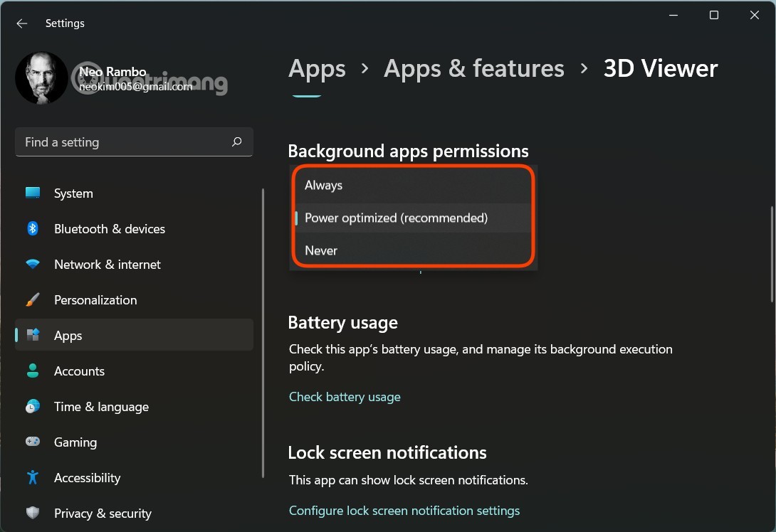 Hogyan lehet kikapcsolni a háttéralkalmazásokat a Windows 11 rendszerben, és csökkenteni a RAM-fogyasztást a Windows 11 rendszeren?