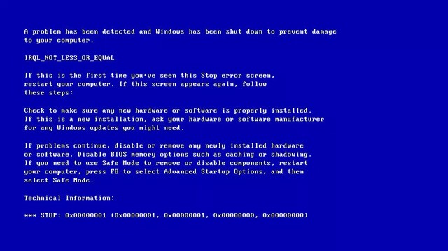 Kā novērst IRQL NOT LESS OR EQUAL kļūdu operētājsistēmā Windows