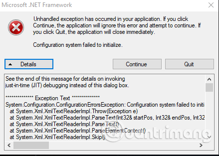 Kā novērst kļūdu “Neapstrādāts izņēmums ir notikusi” operētājsistēmā Windows 10