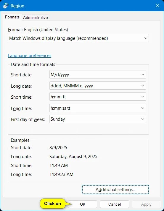 Kako promijeniti format valute u sustavu Windows 11