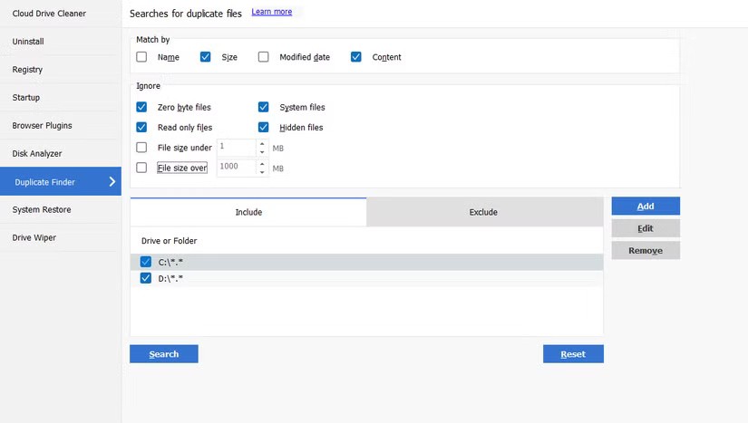 Kaip ištrinti pasikartojančius failus, kad būtų išsaugota kompiuterio atmintis naudojant „CCleaner“