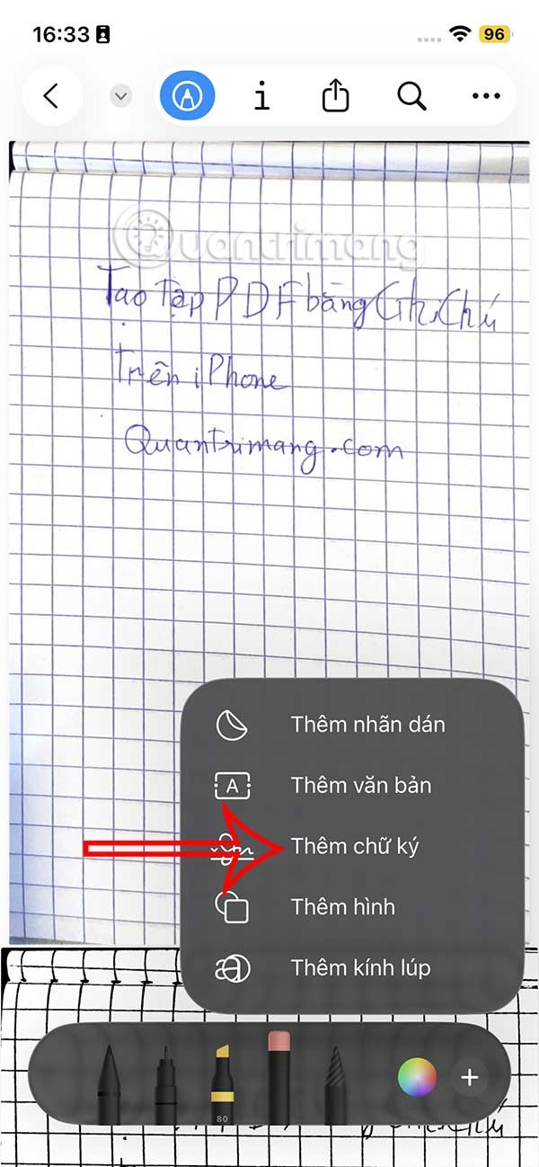 Ako vytvoriť podpis dokumentu na iPhone
