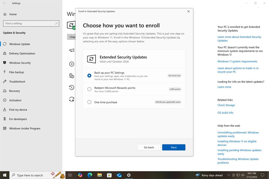 Kako dobiti još jednu godinu besplatnih ažuriranja za Windows 10