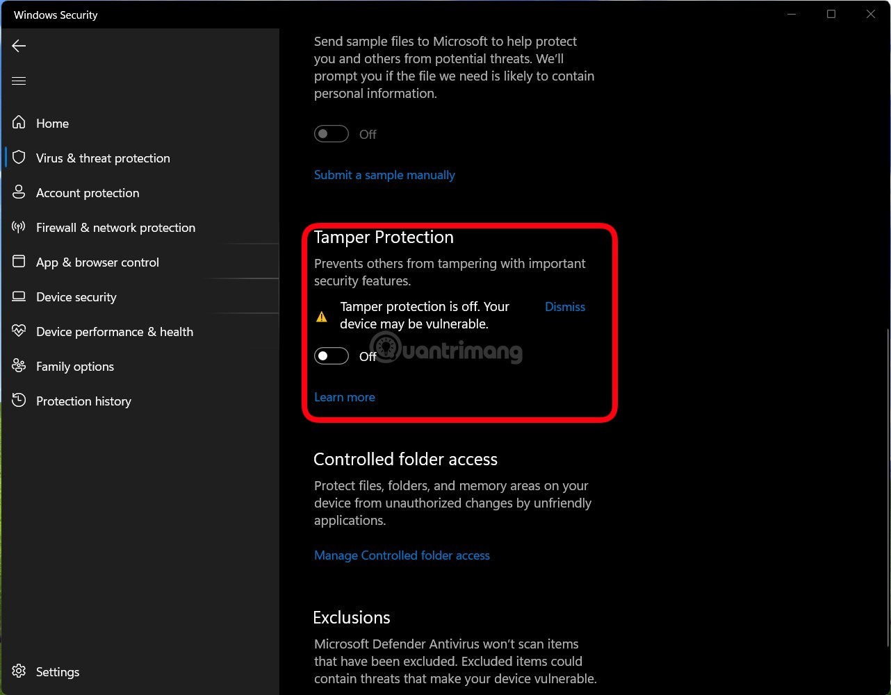 Windows Defenderin (Windowsin suojaus) poistaminen käytöstä Windows 10:ssä ja Windows 11:ssä