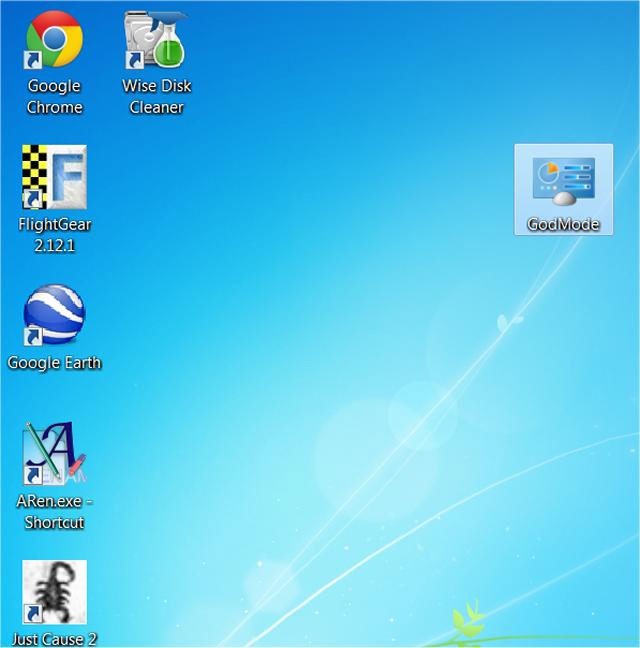 Omogućite GodMode na Windowsima 10, 8 i 7