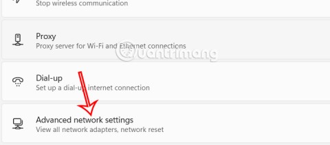 Ethernet-yhteyden nollaaminen Windows 11:ssä