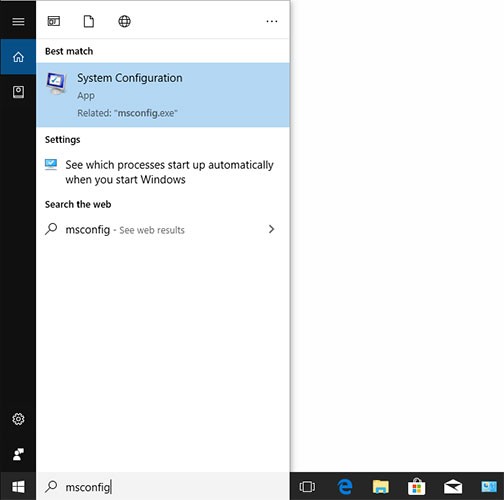 Kaip atidaryti ir naudoti MSConfig sistemoje „Windows 10“