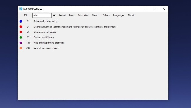 Omogućite GodMode na Windowsima 10, 8 i 7
