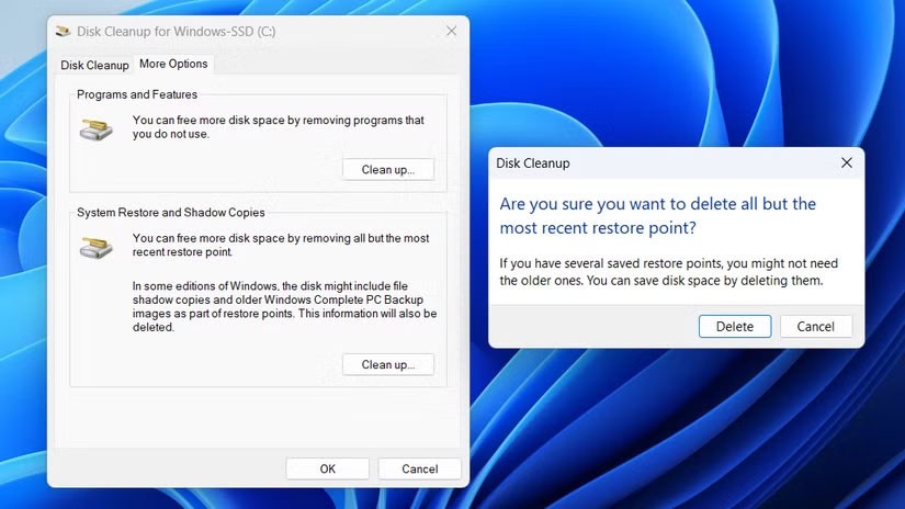 Jak odstranit staré body obnovení systému Windows a uvolnit tak místo