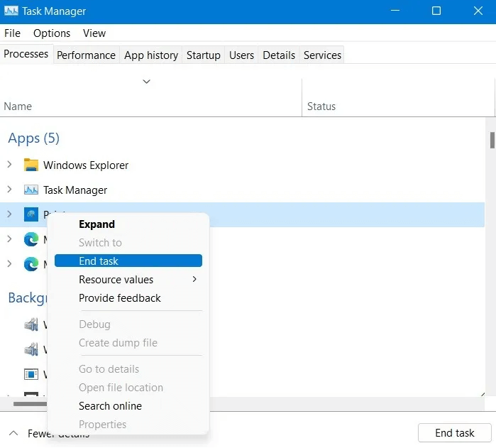 Sådan deaktiverer du baggrundsprogrammer i Windows