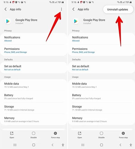 Kā atinstalēt un atkārtoti instalēt Google Play veikalu operētājsistēmā Android