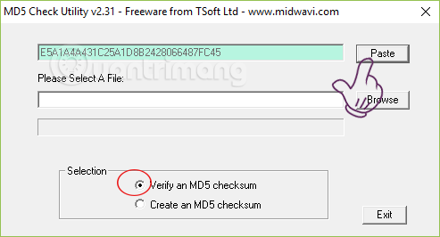 Patikrinkite MD5 ir SHA1, kad patikrintumėte failų vientisumą
