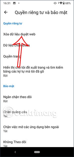 Slik sletter du nettleserloggen på en Android-telefon