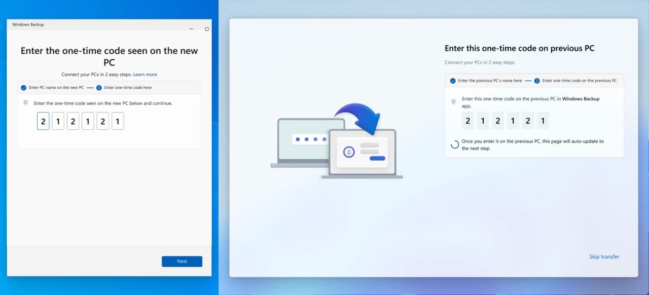 A Windows 11 hamarosan lehetővé teszi az adatok átvitelét a régi számítógépről a telepítés során – íme, hogyan
