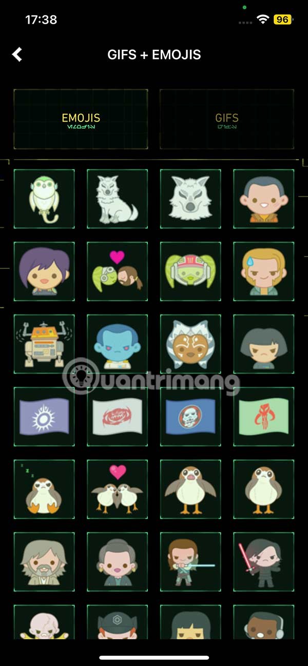 Útmutató a Star Wars emojik iPhone-ra történő letöltéséhez