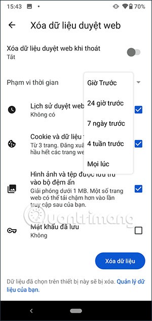 Slik sletter du nettleserloggen på en Android-telefon