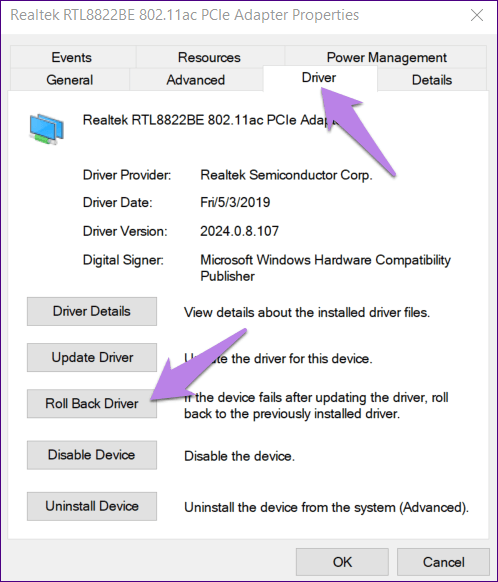 Kaip ištaisyti tinklo adapterio nerasto klaidą sistemoje „Windows 10“